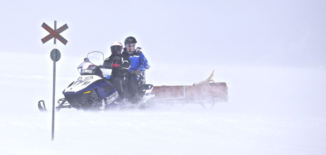 Skoteråkning på led.