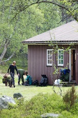 DNT:s stuga vid Røvollen.
