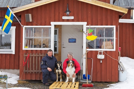 Värdfolket vid Käringsjön. Foto: Naturcentrum AB.