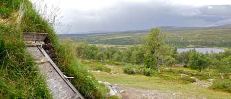 Utsikt över ett kulturlandskap! Foto: Naturcentrum AB.