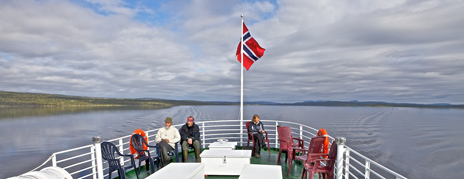 En tur på Femunden med MS Fæmund II. Foto: Naturcentrum AB.